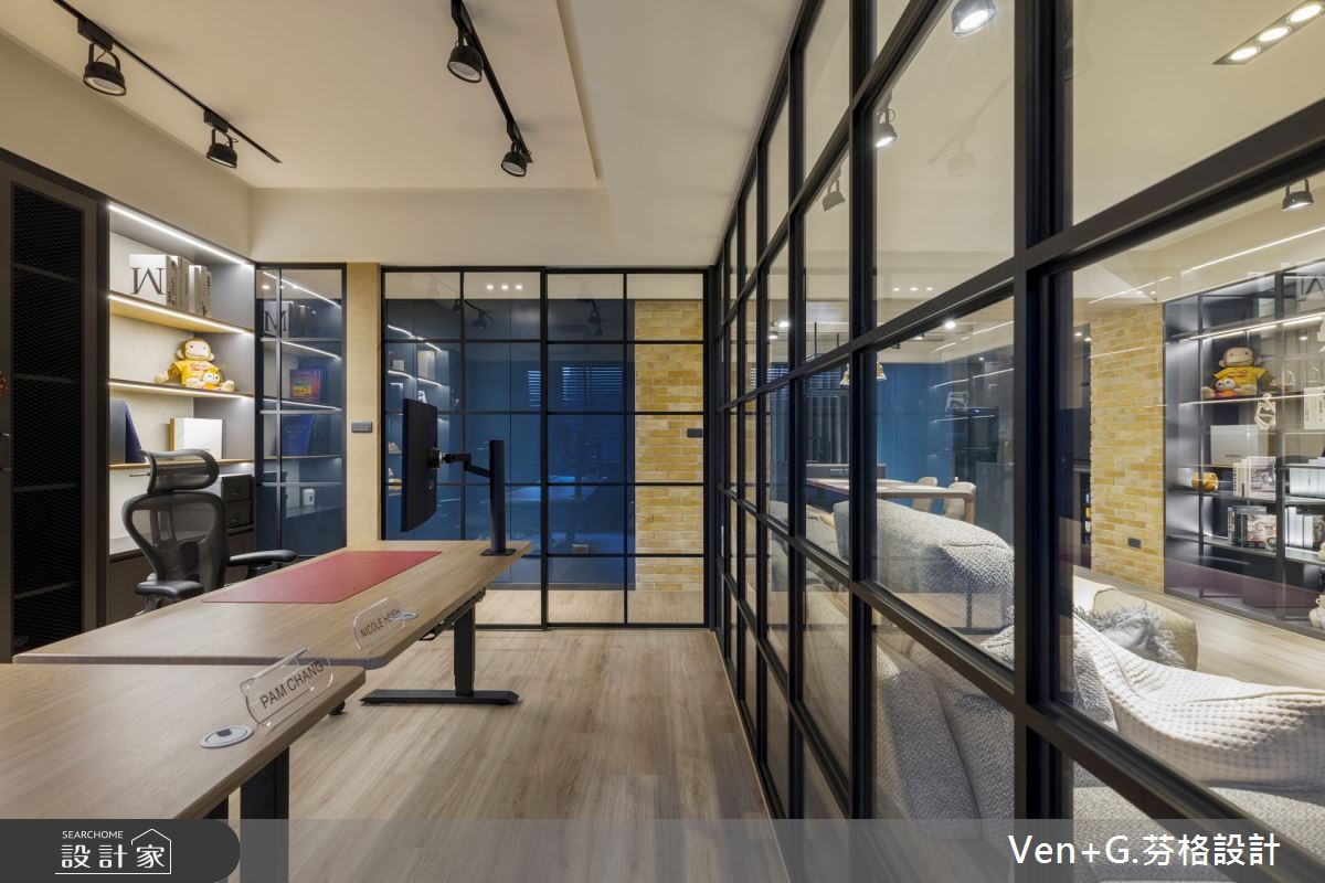 37坪老屋(41~50年)＿工業風書房案例圖片＿芬格空間設計事務所＿芬格設計44.台北37坪工業風之14