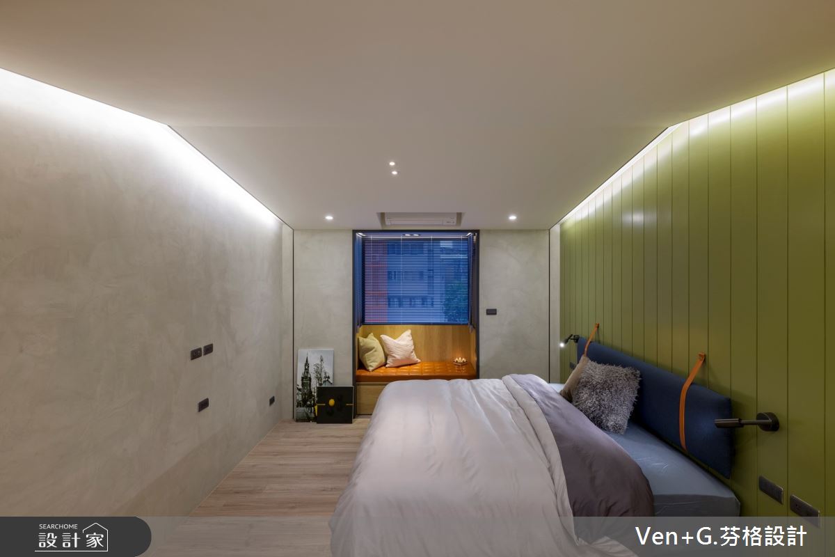 37坪老屋(41~50年)＿工業風臥室案例圖片＿芬格空間設計事務所＿芬格設計44.台北37坪工業風之18