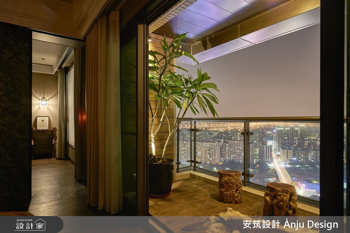 50坪新成屋(5年以下)＿混搭風陽台案例圖片＿安筑設計 Ànju Design＿安筑_04之16
