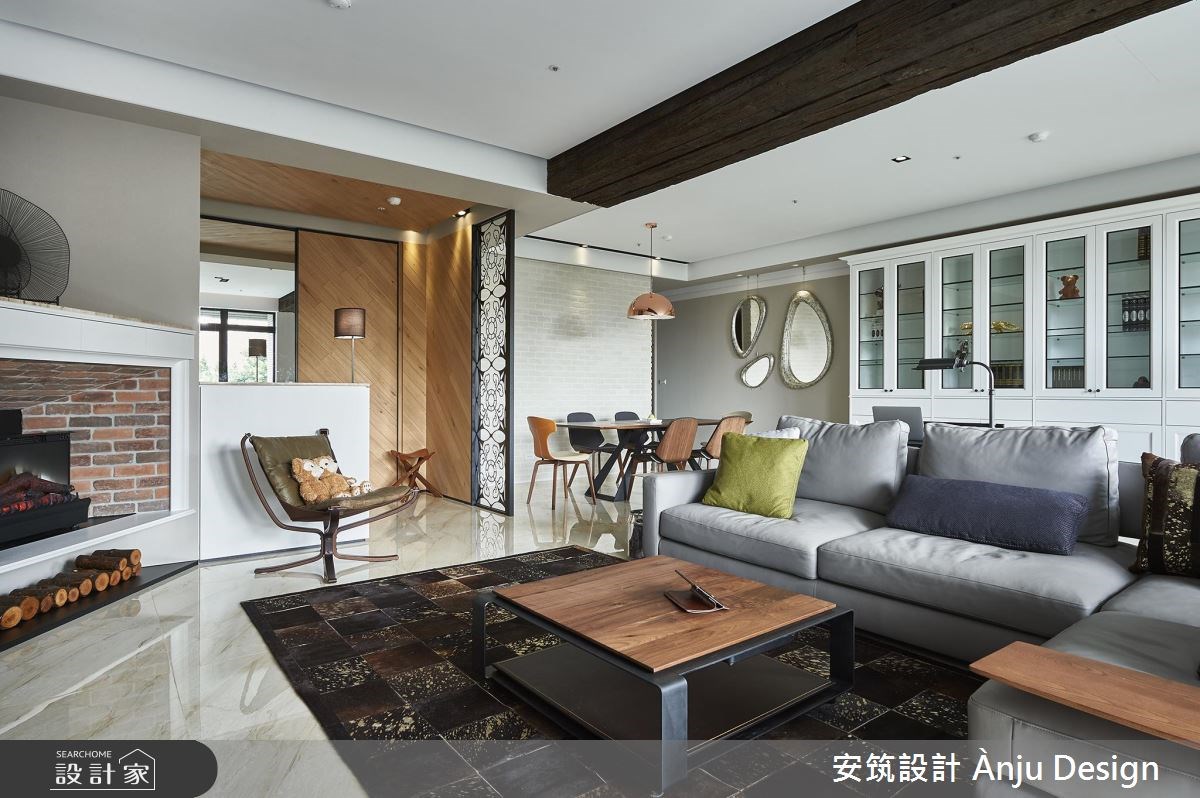 42坪新成屋(5年以下)＿美式風客廳案例圖片＿安筑設計 Ànju Design＿安筑_05之3