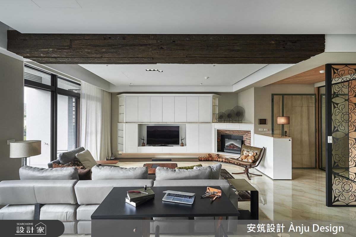 42坪新成屋(5年以下)＿美式風客廳案例圖片＿安筑設計 Ànju Design＿安筑_05之7