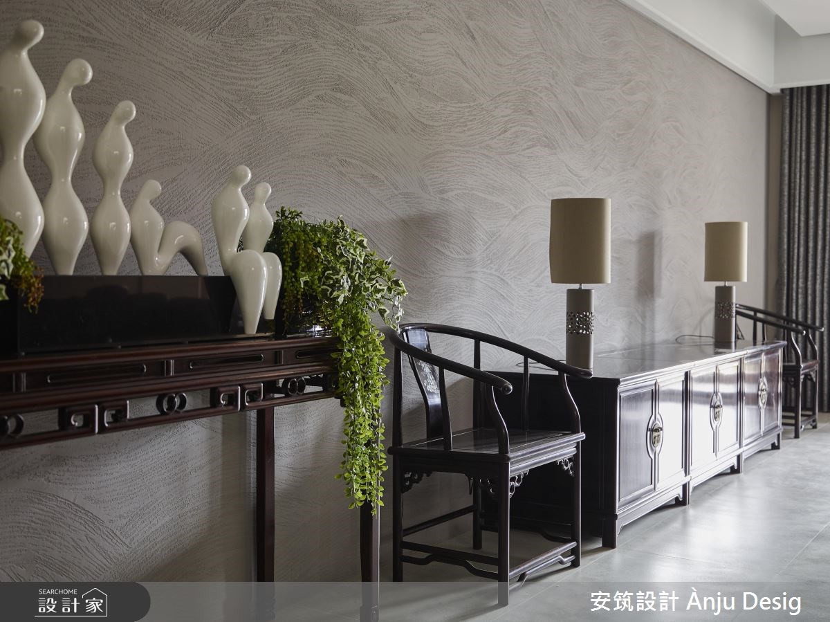 50坪新成屋(5年以下)＿新中式風客廳案例圖片＿安筑設計 Ànju Design＿安筑_09之1