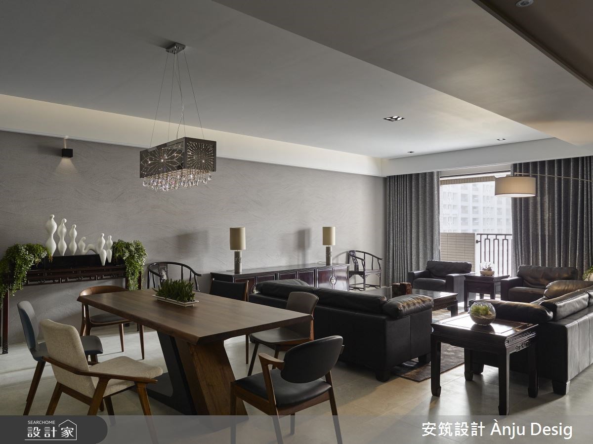 50坪新成屋(5年以下)＿新中式風客廳餐廳案例圖片＿安筑設計 Ànju Design＿安筑_09之8