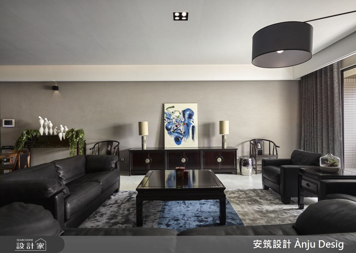 50坪新成屋(5年以下)＿新中式風客廳案例圖片＿安筑設計 Ànju Design＿安筑_09之10