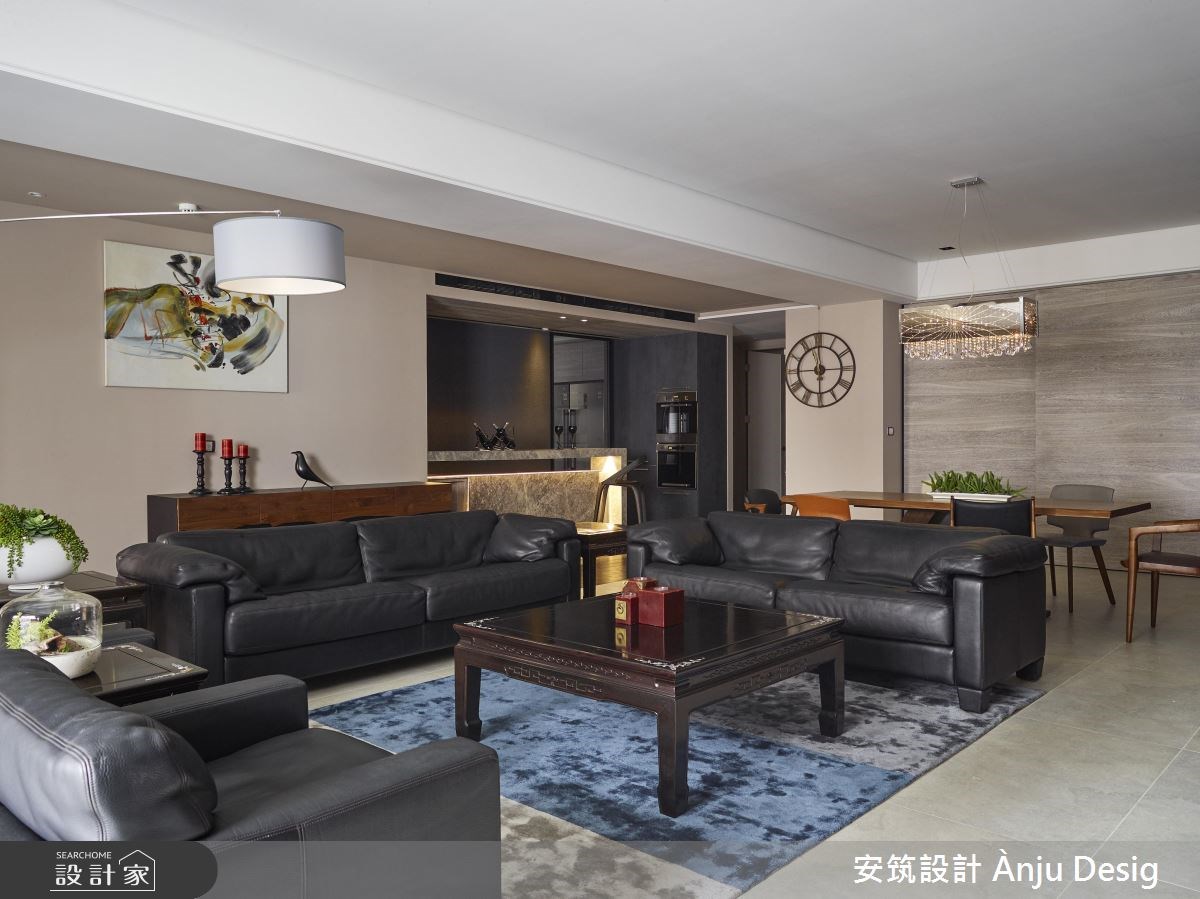 50坪新成屋(5年以下)＿新中式風客廳案例圖片＿安筑設計 Ànju Design＿安筑_09之12
