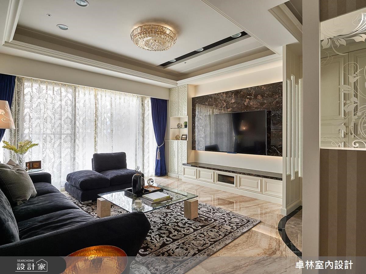 33坪新成屋(5年以下)＿新古典客廳案例圖片＿卓林室內設計有限公司＿卓林_01之2