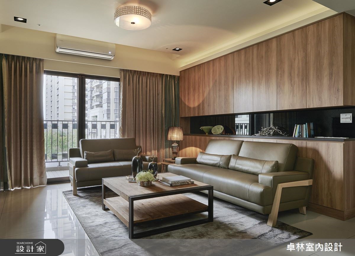 42坪新成屋(5年以下)＿混搭風客廳案例圖片＿卓林室內設計有限公司＿卓林_02之5