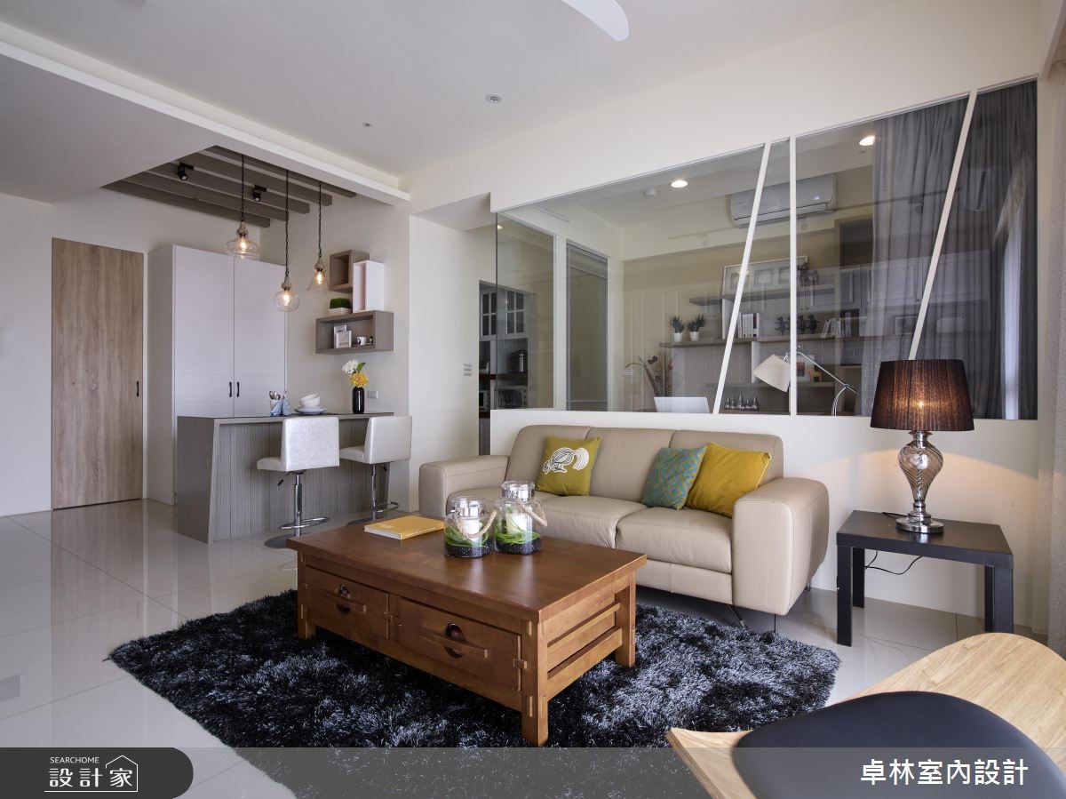 28坪新成屋(5年以下)＿美式風客廳餐廳案例圖片＿卓林室內設計有限公司＿卓林_04之5