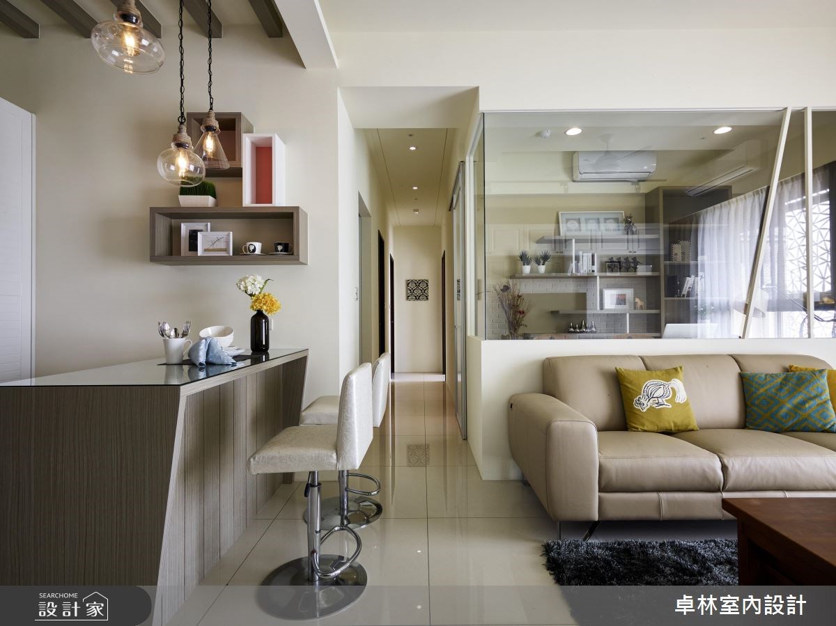 28坪新成屋(5年以下)＿美式風客廳餐廳案例圖片＿卓林室內設計有限公司＿卓林_04之6