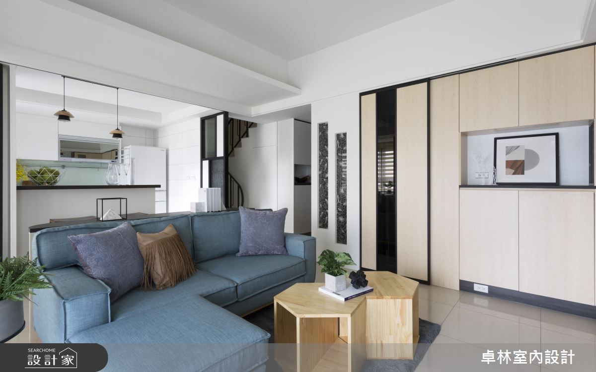 26坪新成屋(5年以下)＿北歐風客廳案例圖片＿卓林室內設計有限公司＿卓林_07之1