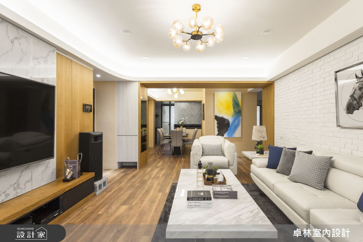 45坪老屋(16~30年)＿混搭風客廳案例圖片＿卓林室內設計有限公司＿卓林_09之4