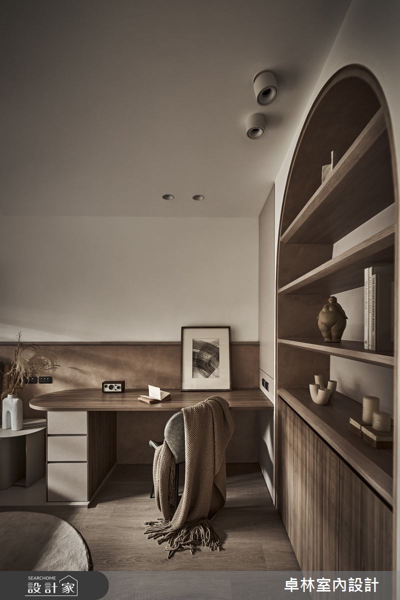 7坪老屋(16~30年)＿侘寂風書房工作區案例圖片＿卓林室內設計有限公司＿卓林_15之1