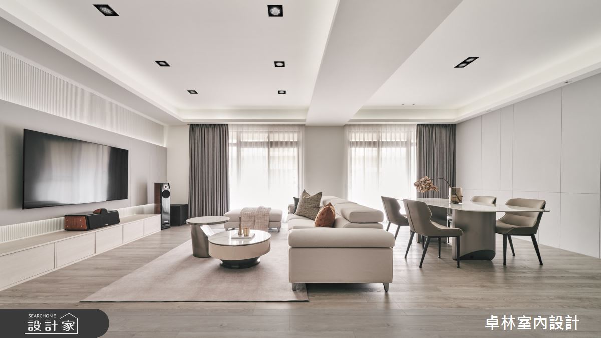 50坪中古屋(5~15年)＿現代風客廳餐廳案例圖片＿卓林室內設計有限公司＿卓林_18.PURE之2