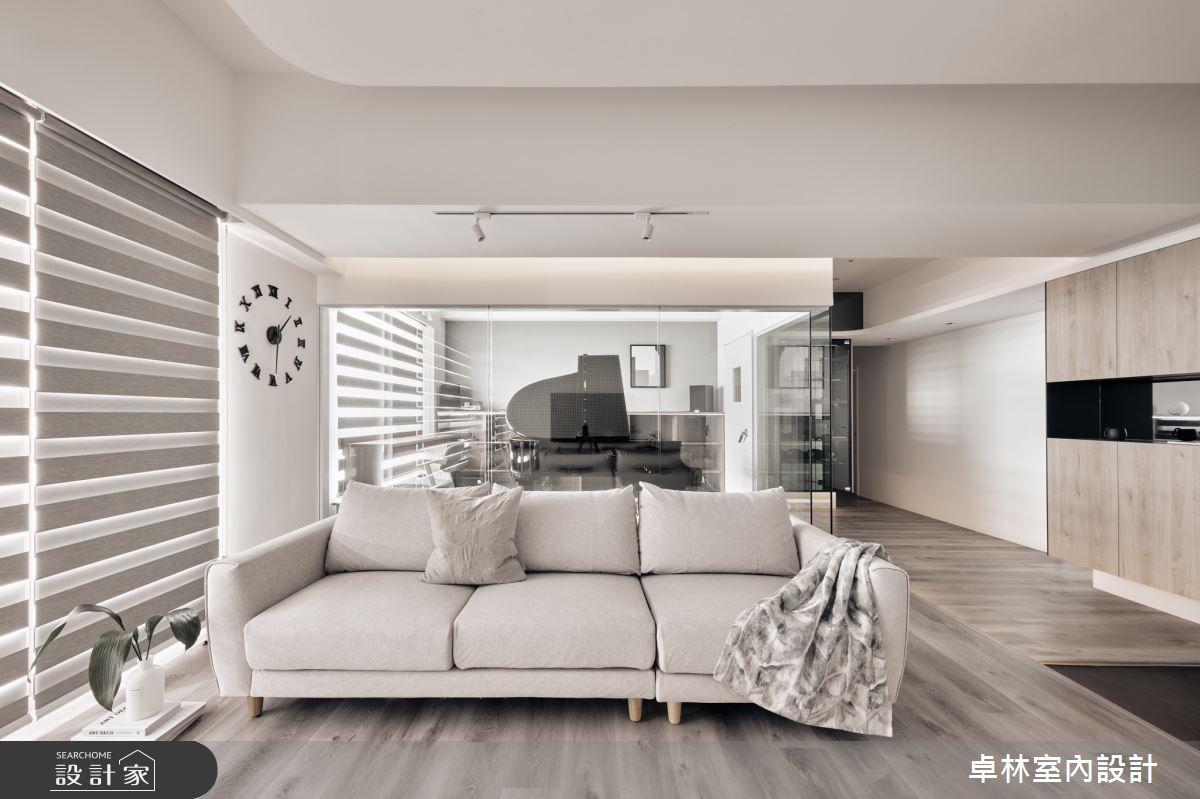 37坪中古屋(5~15年)＿現代風客廳案例圖片＿卓林室內設計有限公司＿卓林_21.通透之3