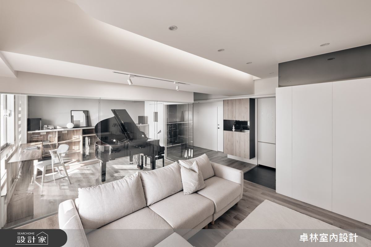 37坪中古屋(5~15年)＿現代風客廳書房案例圖片＿卓林室內設計有限公司＿卓林_21.通透之9