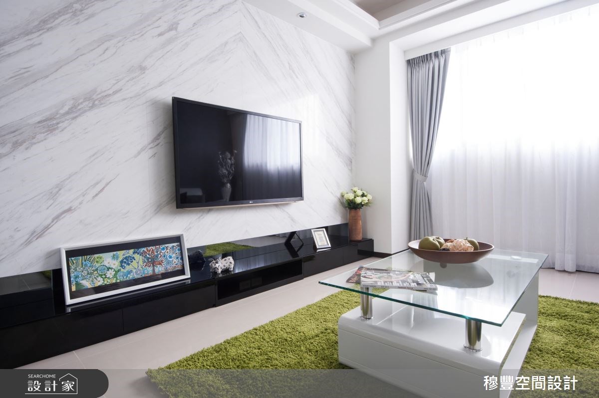 25坪新成屋(5年以下)＿現代風客廳案例圖片＿穆豐空間設計有限公司＿穆豐_輕．城上春光之3