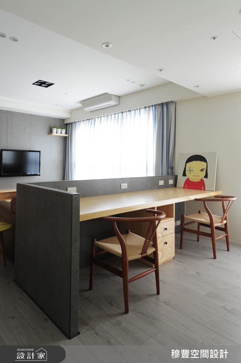 27坪新成屋(5年以下)＿混搭風工作區案例圖片＿穆豐空間設計有限公司＿穆豐_明日．夢想家之8