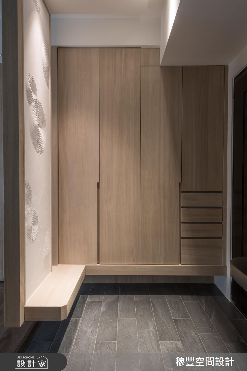 18坪新成屋(5年以下)＿人文禪風玄關案例圖片＿穆豐空間設計有限公司＿穆豐_享．無垢日光之2