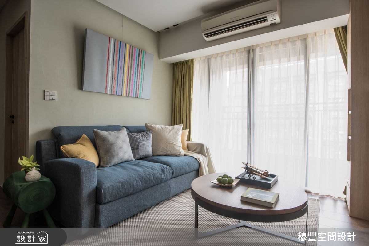 18坪新成屋(5年以下)＿人文禪風客廳案例圖片＿穆豐空間設計有限公司＿穆豐_享．無垢日光之6