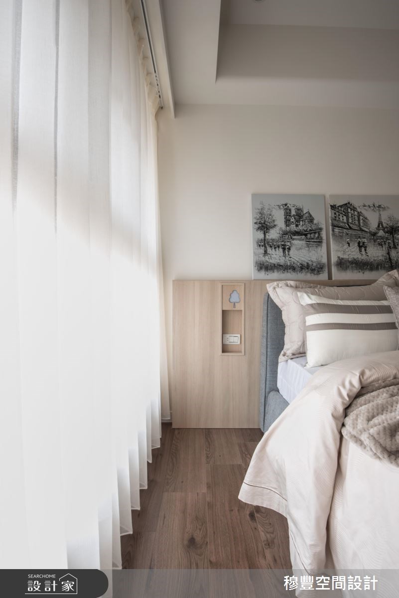 18坪新成屋(5年以下)＿人文禪風臥室案例圖片＿穆豐空間設計有限公司＿穆豐_享．無垢日光之18