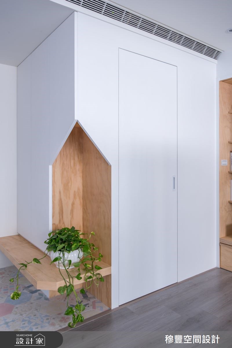 32坪老屋(16~30年)＿北歐風玄關案例圖片＿穆豐空間設計有限公司＿穆豐_巴黎日光小宅之2