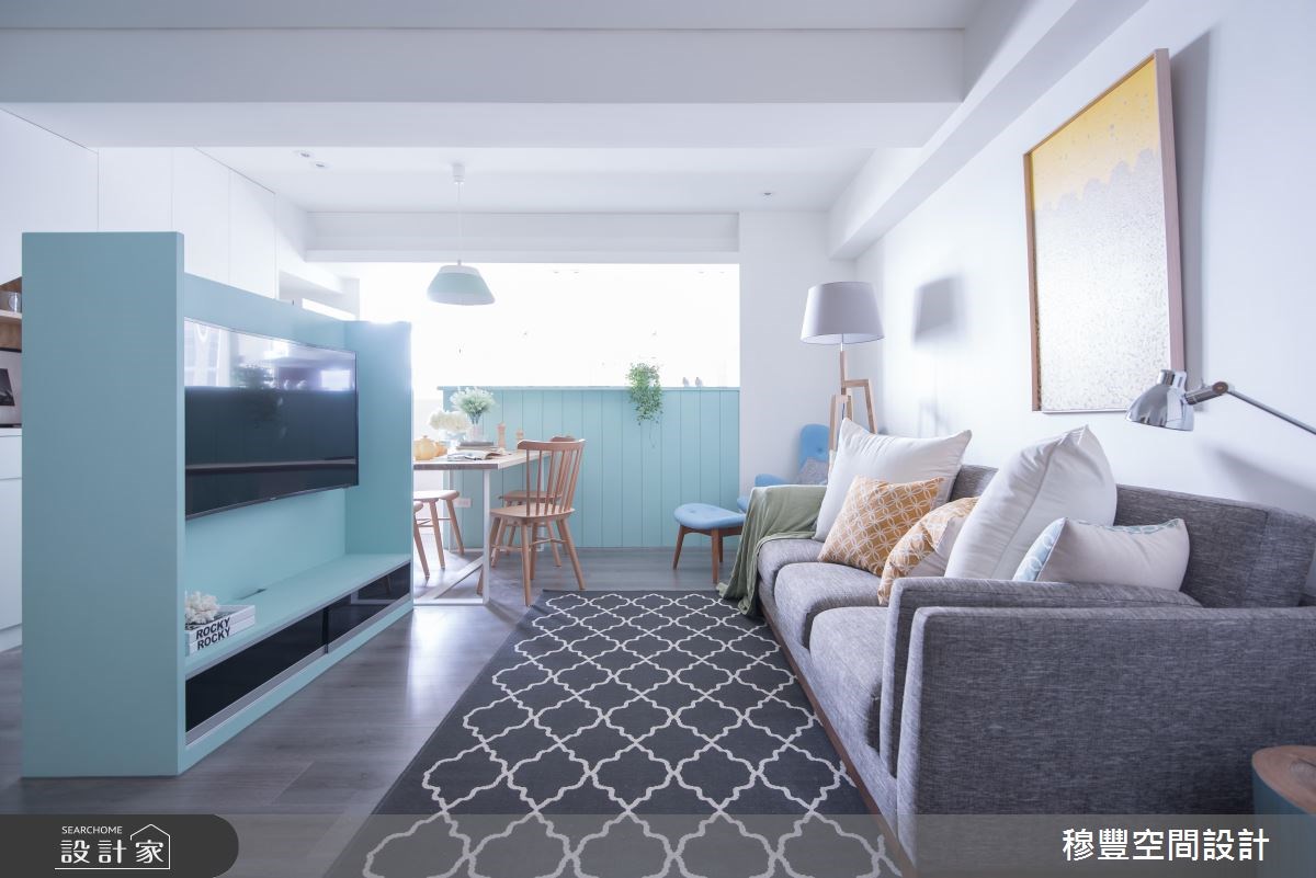 32坪老屋(16~30年)＿北歐風客廳案例圖片＿穆豐空間設計有限公司＿穆豐_巴黎日光小宅之4