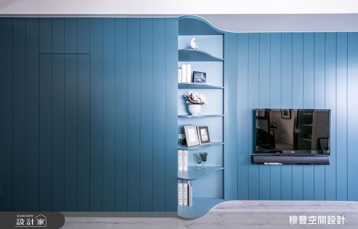 25坪老屋(16~30年)＿北歐風客廳案例圖片＿穆豐空間設計有限公司＿穆豐_蔚藍公寓之5