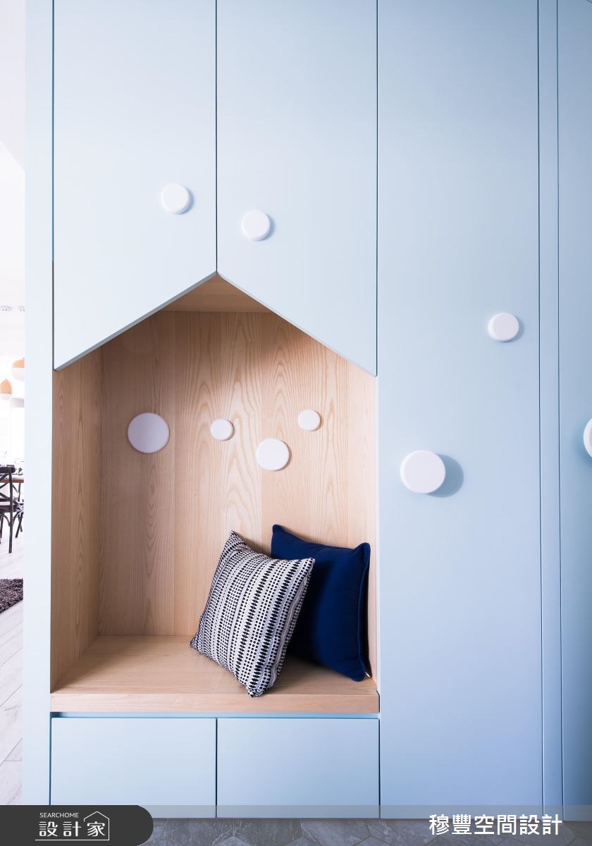 25坪老屋(16~30年)＿北歐風玄關案例圖片＿穆豐空間設計有限公司＿穆豐_蔚藍公寓之2