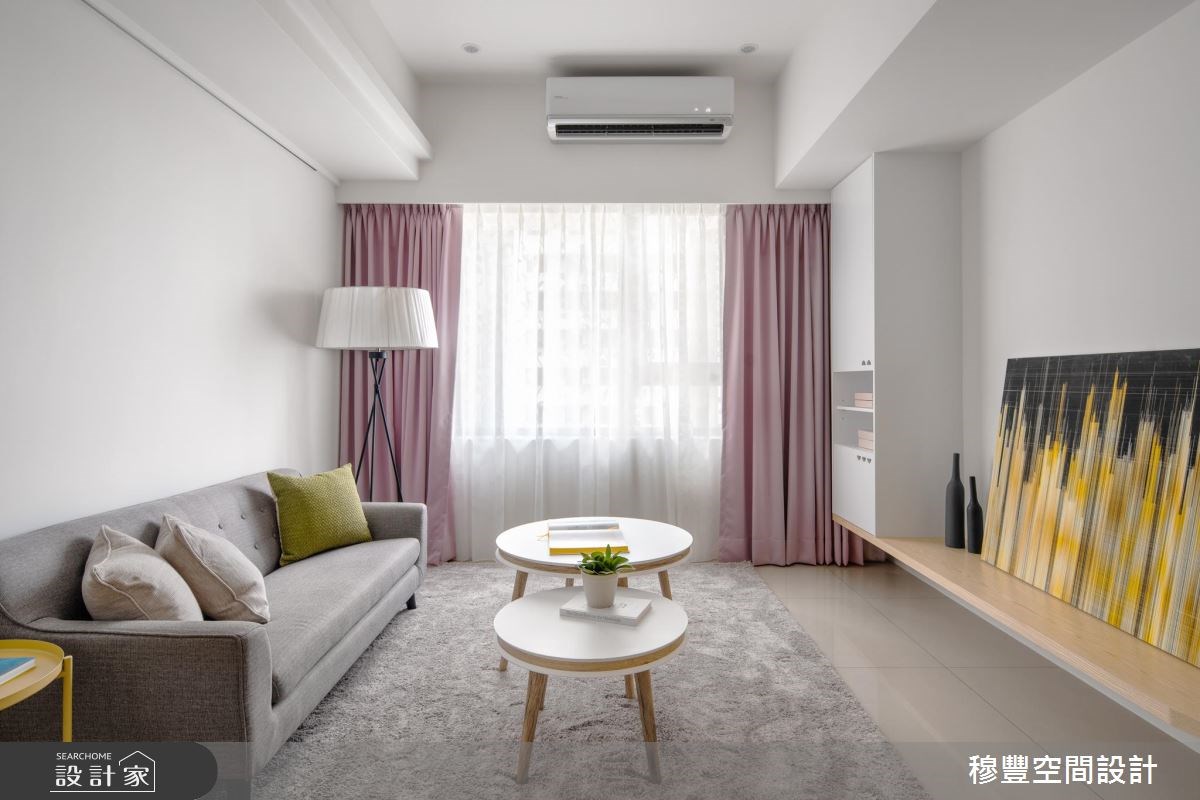 27坪新成屋(5年以下)＿北歐風客廳案例圖片＿穆豐空間設計有限公司＿穆豐_煦煦.山影之4