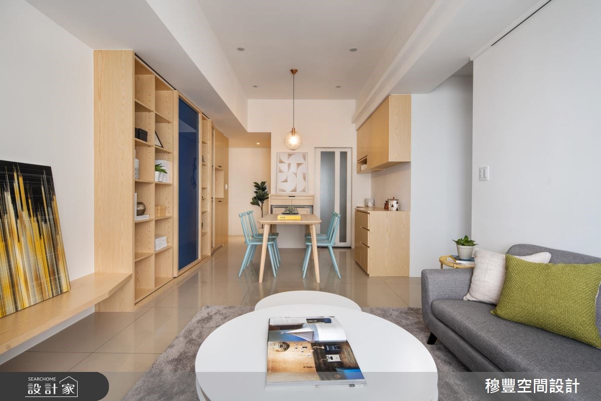 27坪新成屋(5年以下)＿北歐風客廳案例圖片＿穆豐空間設計有限公司＿穆豐_煦煦.山影之5