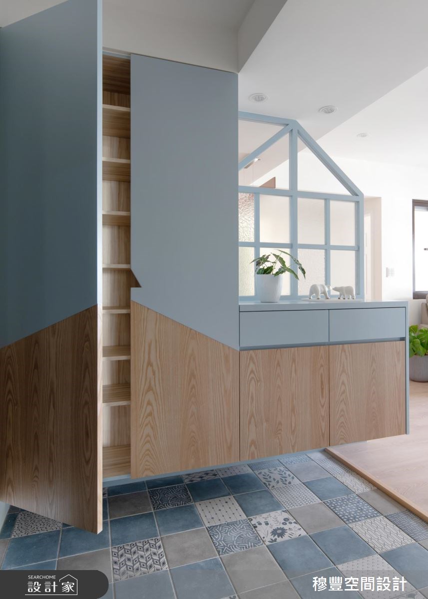 29坪中古屋(5~15年)＿北歐風玄關案例圖片＿穆豐空間設計有限公司＿穆豐_58號基地之2