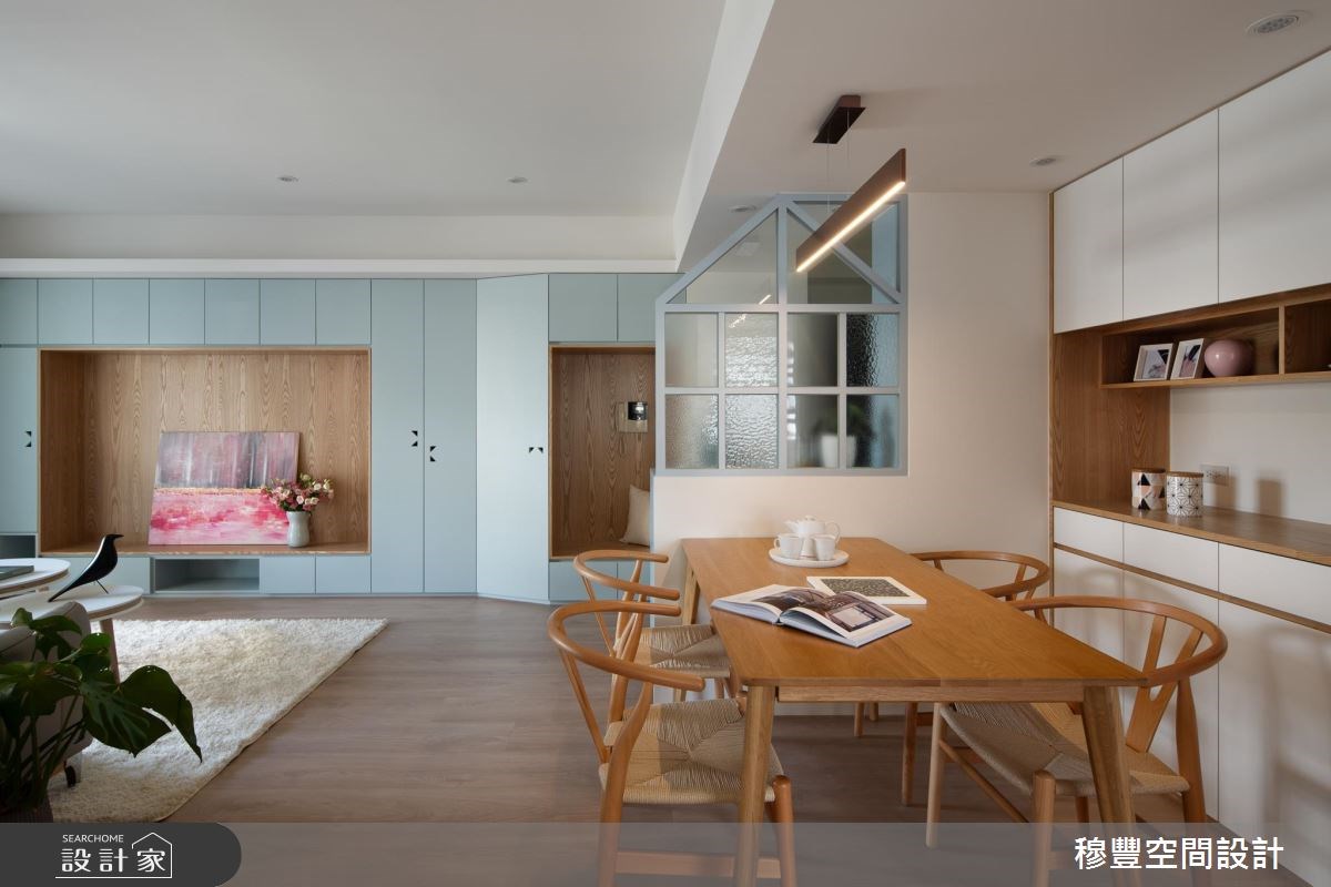29坪中古屋(5~15年)＿北歐風客廳餐廳案例圖片＿穆豐空間設計有限公司＿穆豐_58號基地之4643