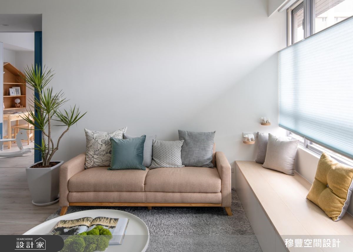 18坪中古屋(5~15年)＿北歐風客廳臥榻案例圖片＿穆豐空間設計有限公司＿穆豐_糖霜手指餅乾之4480
