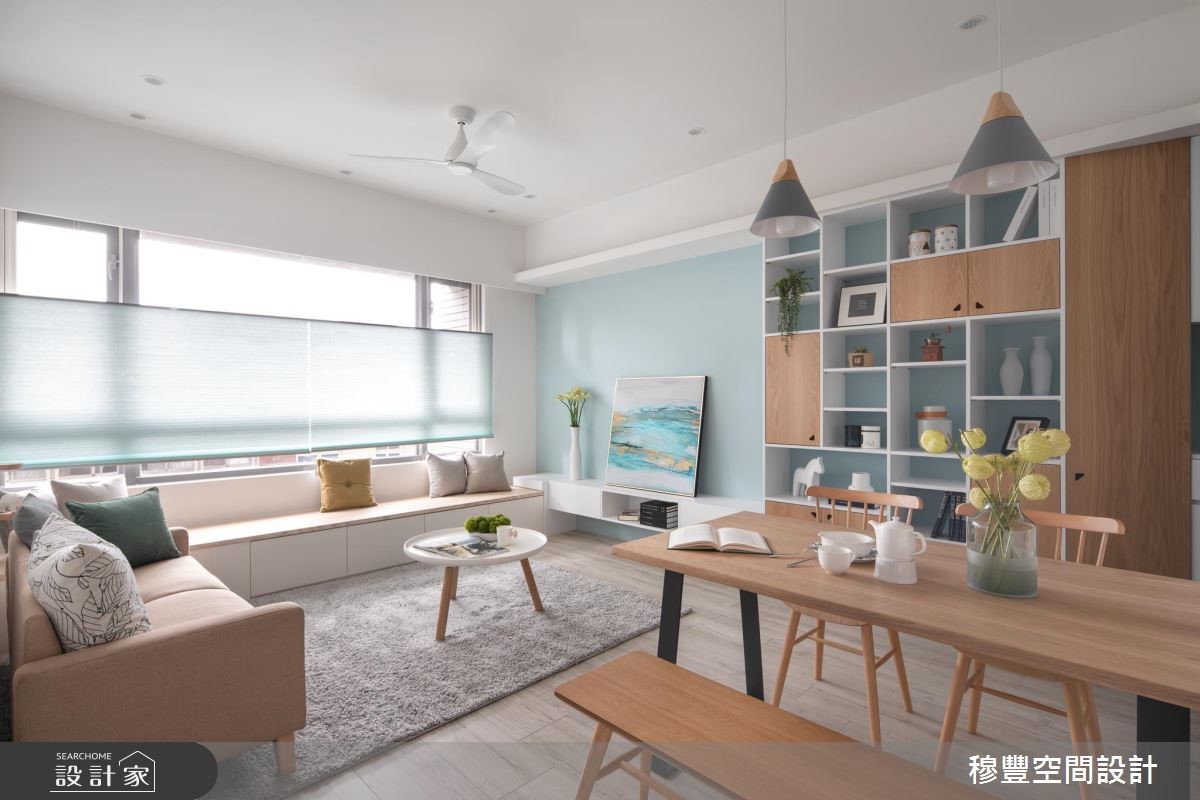 18坪中古屋(5~15年)＿北歐風客廳餐廳案例圖片＿穆豐空間設計有限公司＿穆豐_糖霜手指餅乾之4488