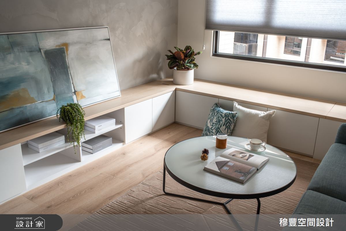 23坪新成屋(5年以下)＿北歐風客廳臥榻案例圖片＿穆豐空間設計有限公司＿穆豐_小時光之6