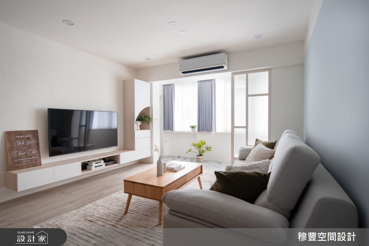 老屋(41~50年)＿北歐風玄關客廳案例圖片＿穆豐空間設計有限公司＿穆豐_日光沐沐之5