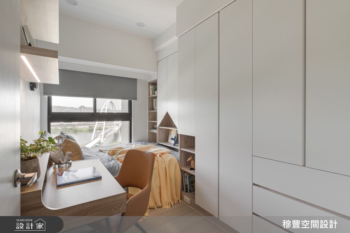 26坪新成屋(5年以下)＿北歐風臥室案例圖片＿穆豐空間設計有限公司＿穆豐_一抹新月之19