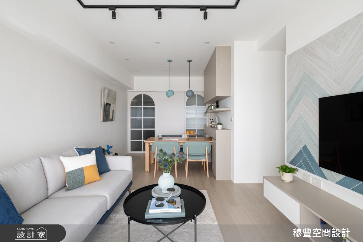 26坪新成屋(5年以下)＿北歐風客廳餐廳案例圖片＿穆豐空間設計有限公司＿穆豐_水中映月之11