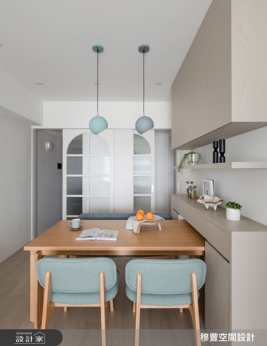 26坪新成屋(5年以下)＿北歐風餐廳案例圖片＿穆豐空間設計有限公司＿穆豐_水中映月之13