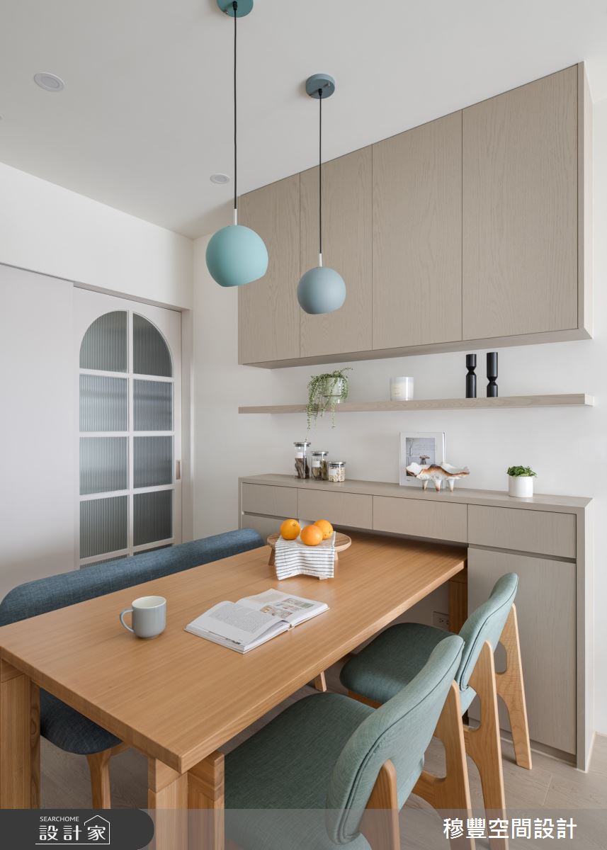 26坪新成屋(5年以下)＿北歐風餐廳案例圖片＿穆豐空間設計有限公司＿穆豐_水中映月之14
