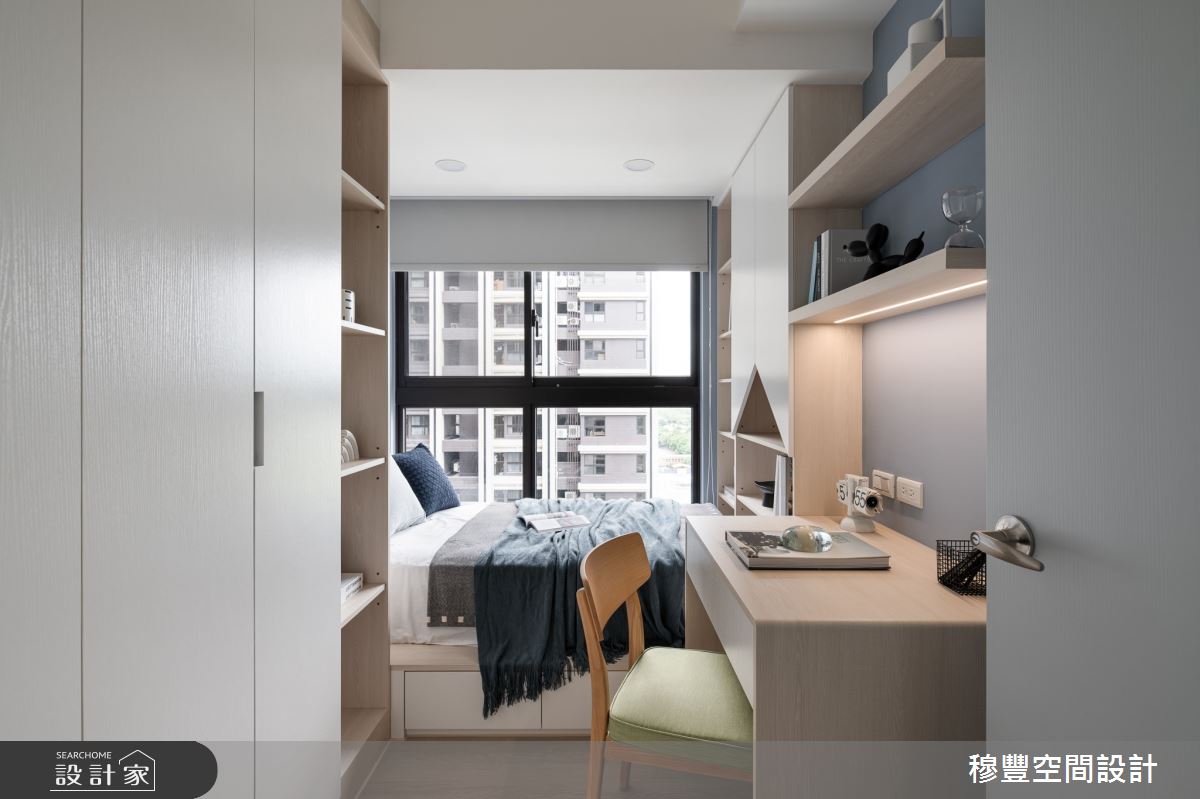 26坪新成屋(5年以下)＿北歐風臥室案例圖片＿穆豐空間設計有限公司＿穆豐_水中映月之22