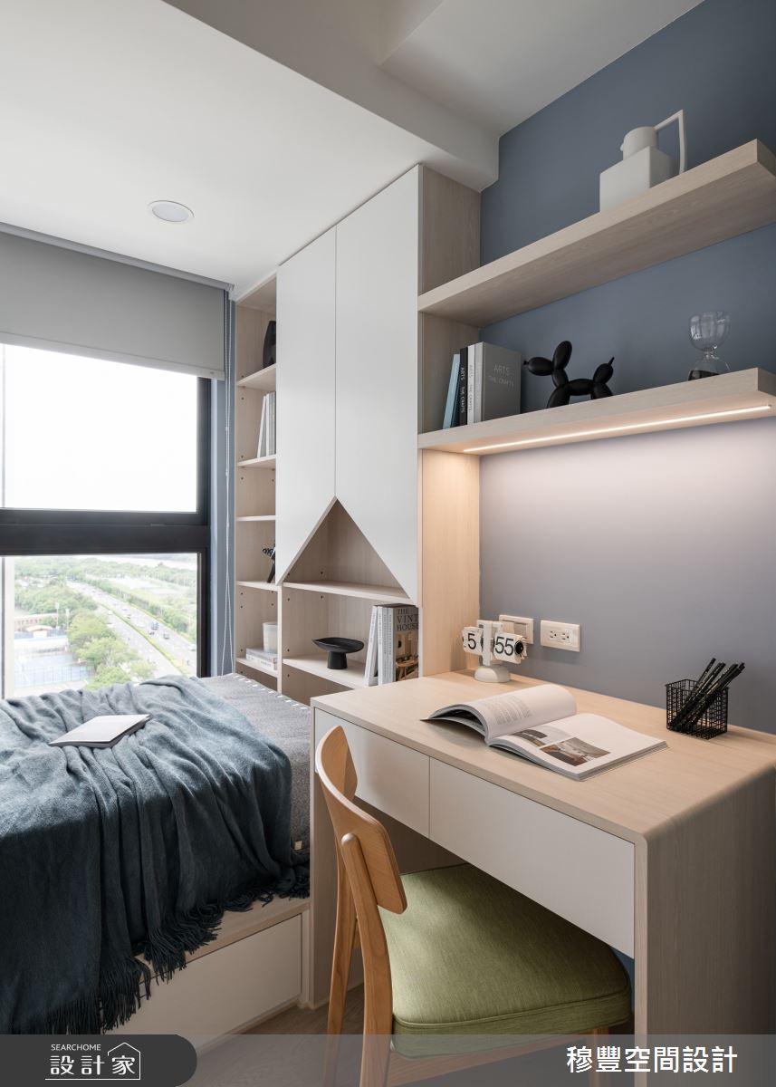 26坪新成屋(5年以下)＿北歐風臥室案例圖片＿穆豐空間設計有限公司＿穆豐_水中映月之23