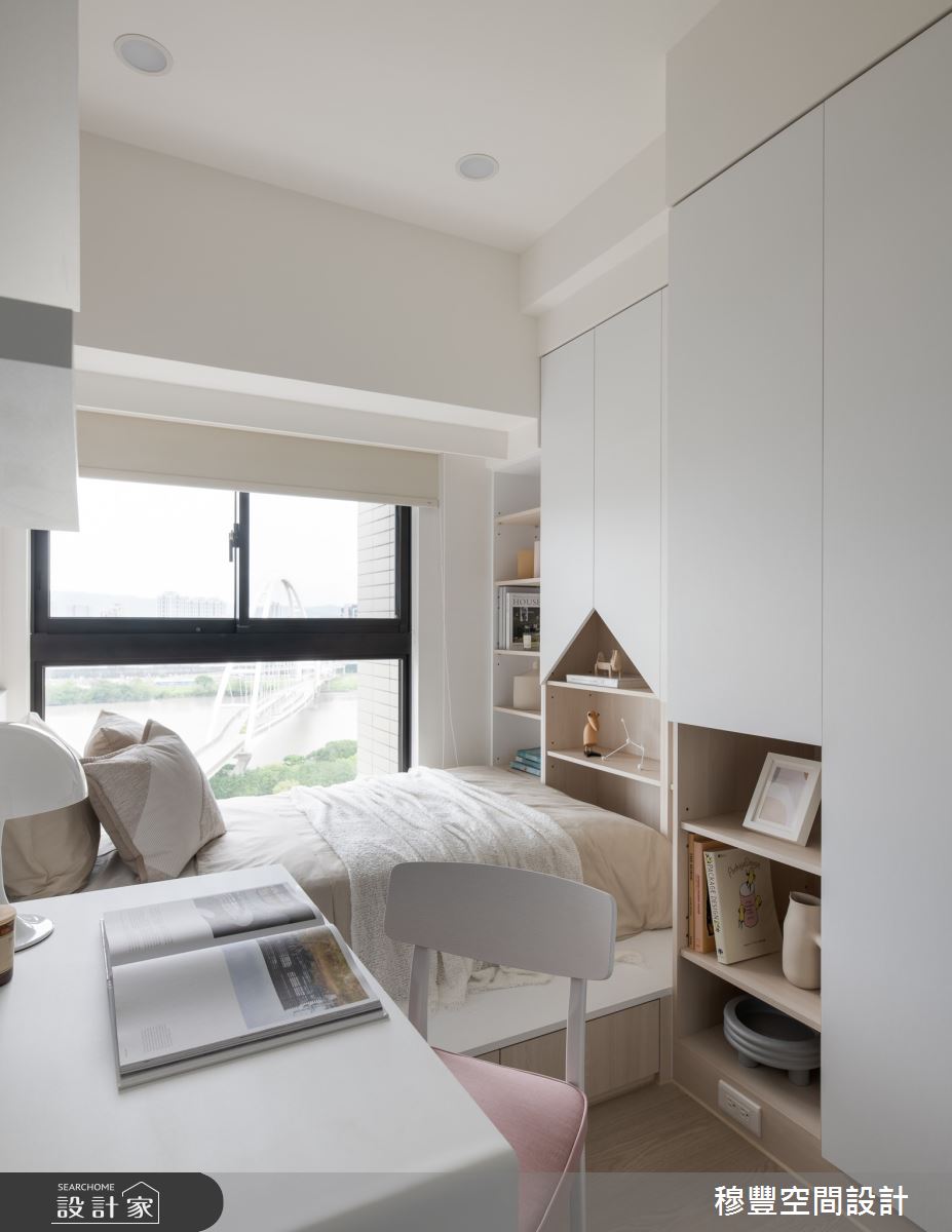 26坪新成屋(5年以下)＿北歐風臥室案例圖片＿穆豐空間設計有限公司＿穆豐_水中映月之27