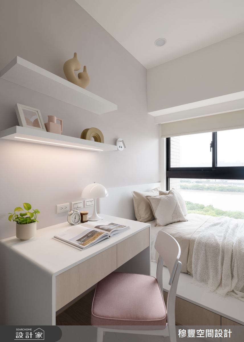26坪新成屋(5年以下)＿北歐風臥室案例圖片＿穆豐空間設計有限公司＿穆豐_水中映月之28