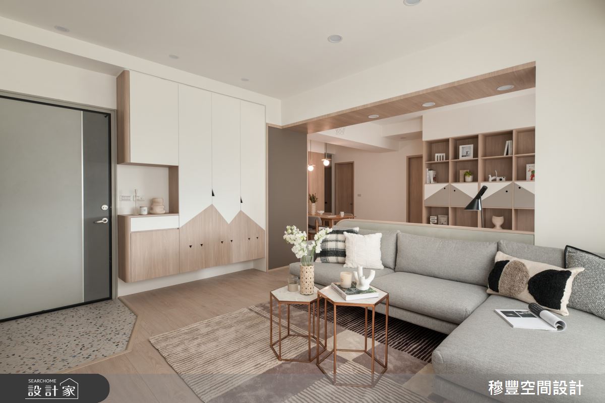 26坪中古屋(5~15年)＿北歐風玄關客廳餐廳案例圖片＿穆豐空間設計有限公司＿穆豐_蒙布朗之4
