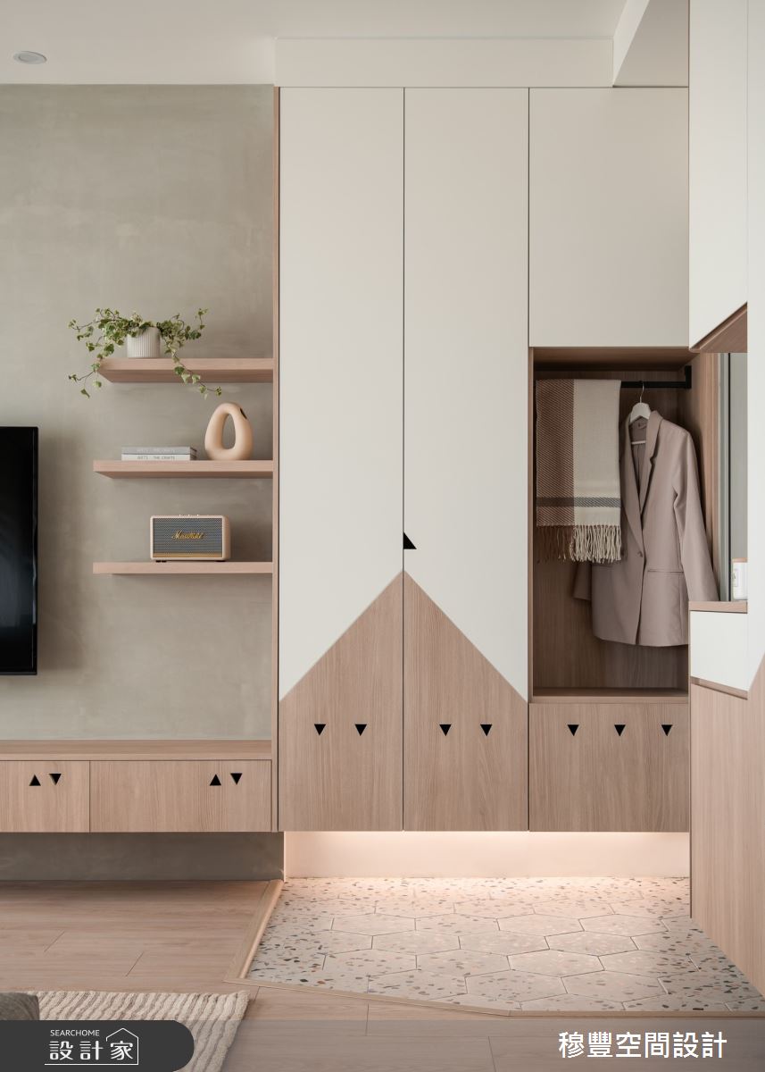 26坪中古屋(5~15年)＿北歐風玄關案例圖片＿穆豐空間設計有限公司＿穆豐_蒙布朗之7