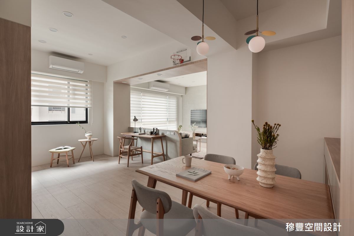 26坪中古屋(5~15年)＿北歐風餐廳書房工作區多功能室案例圖片＿穆豐空間設計有限公司＿穆豐_蒙布朗之17