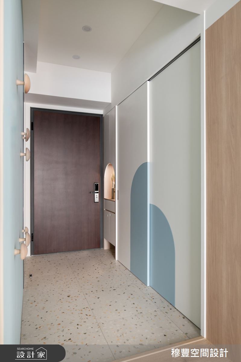 27坪新成屋(5年以下)＿北歐風玄關案例圖片＿穆豐空間設計有限公司＿穆豐_寬心靜好之2