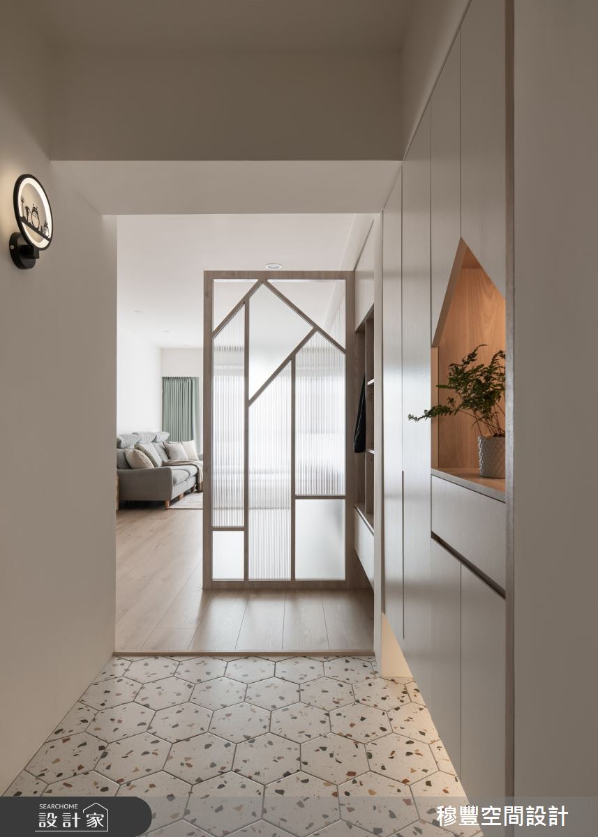 32坪老屋(16~30年)＿北歐風玄關案例圖片＿穆豐空間設計有限公司＿穆豐_靜沐暖陽之1