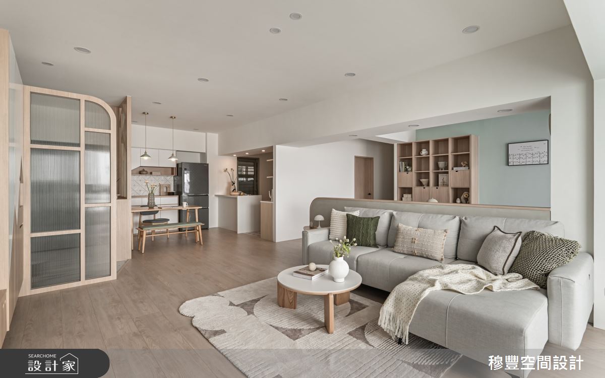 36坪老屋(16~30年)＿北歐風客廳餐廳案例圖片＿穆豐空間設計有限公司＿穆豐_夏日薄荷之6